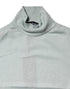Dolce & Gabbana Light Green Silk Turtleneck 3/4 Sleeves Top